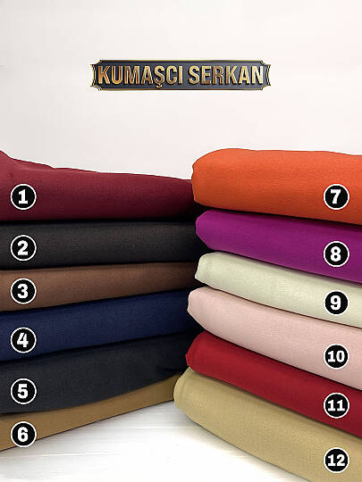 12 Renk Kaşe Kumaş