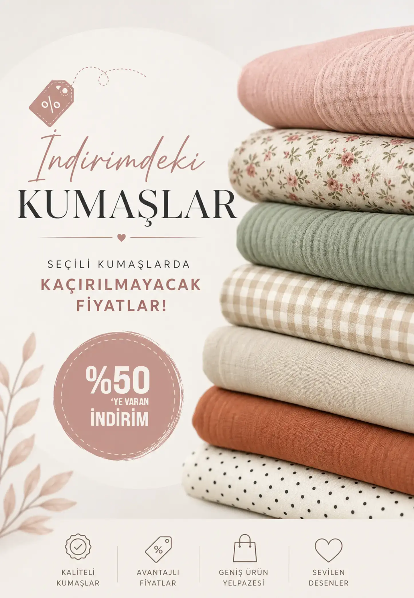 İndirimli Kumaşlar
