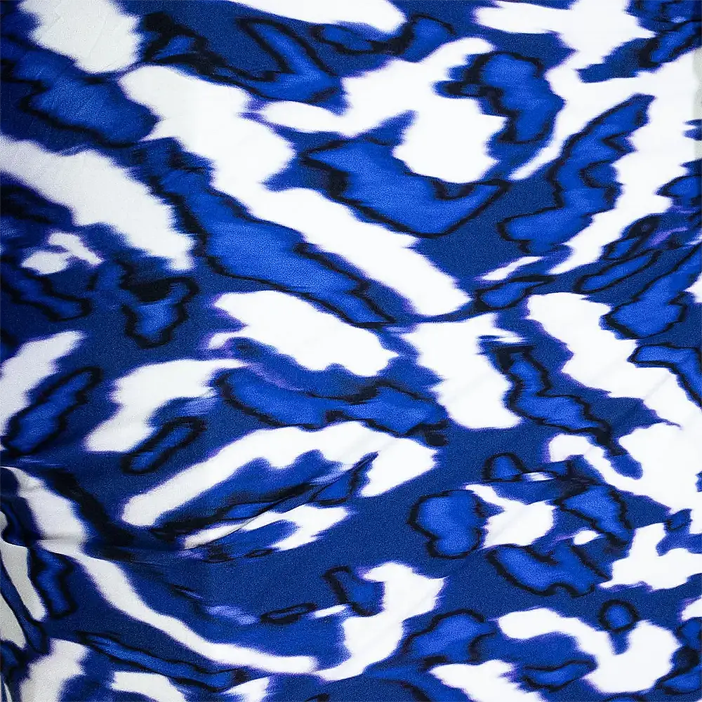 %100 Pamuklu İpek Viskon Penye - Batik Desen - 2