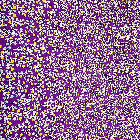 Çıtır Desenli %100 Pamuklu Viskon Kumaş - En 150cm - Limon Bahçesi - 2