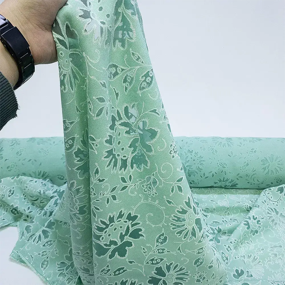 Desenli Yakma Keten Kumaş - 2 Renk Seçeneği - 4
