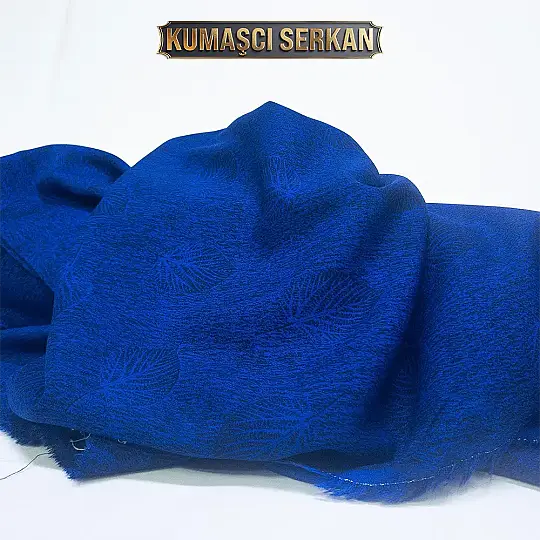 Kendinden Desenli %100 Pamuklu Viskon Kumaş - 3