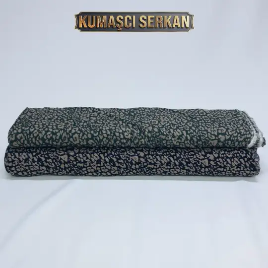 Leopar Desenli Viskon Kumaş - %100 Pamuk - 2 Renk Seçeneği