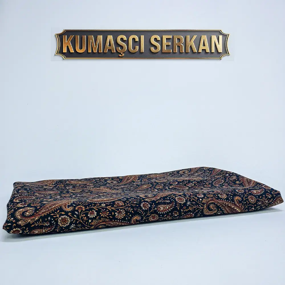 Viskon Kumaş - Şal Desen - Bülbül Yuvası - 2